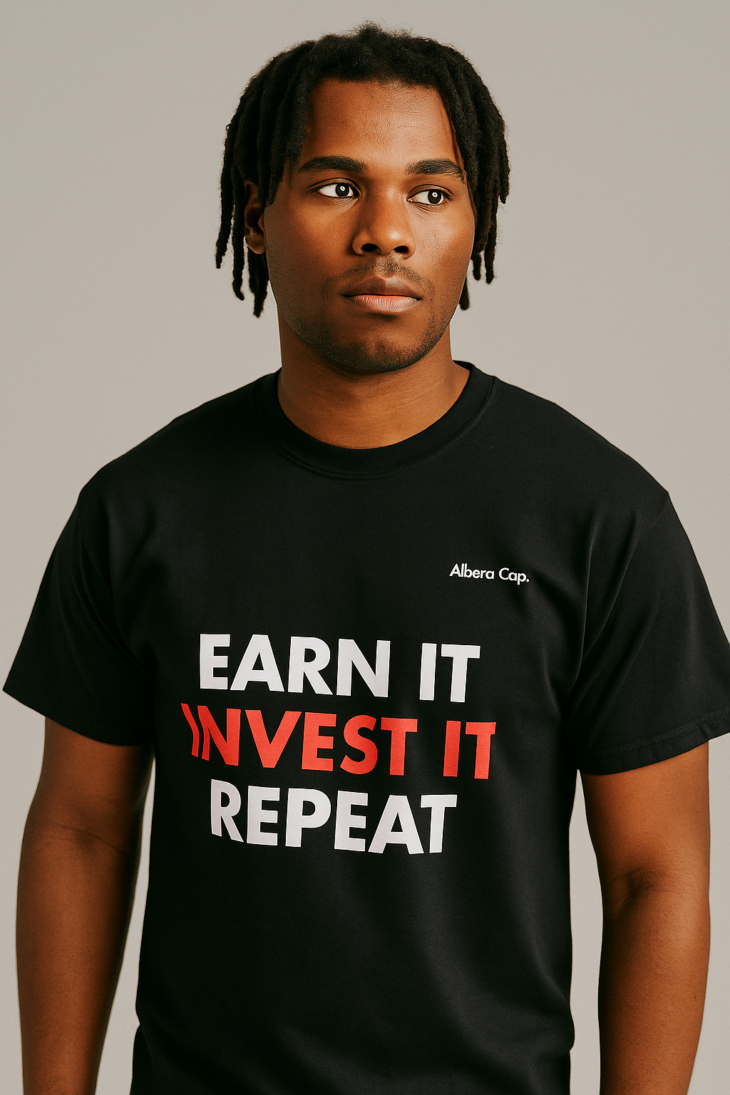 T-shirt |Earn it. Invest it. Repeat.