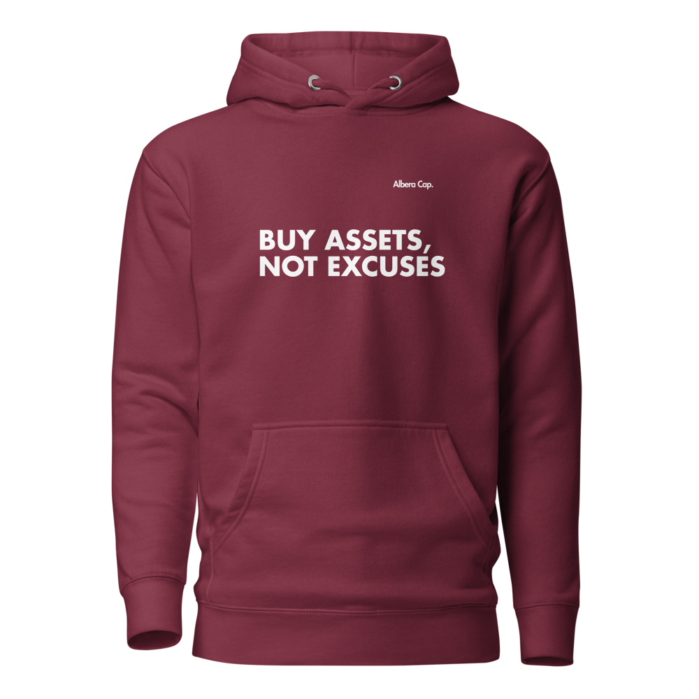 Hoodie | Buy Assets, Not Excuses